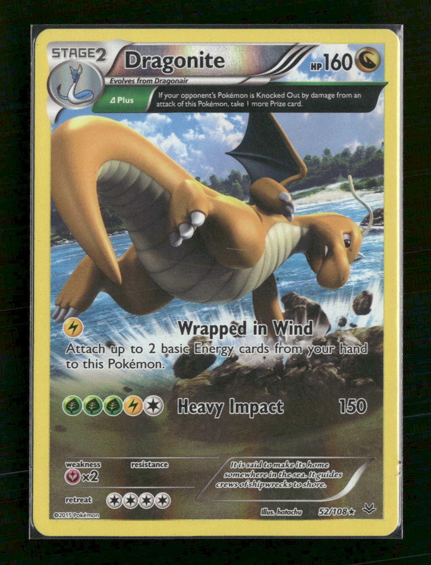 XY - Roaring Skies Dragonite (52 Delta) Reverse Holo #52/108