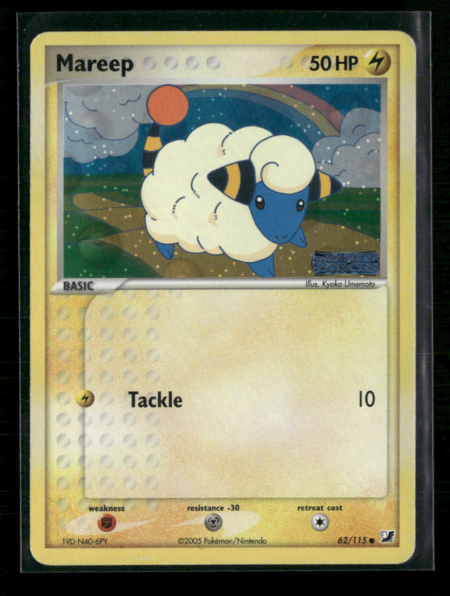 EX Unseen Forces Mareep Reverse Holo #62/115