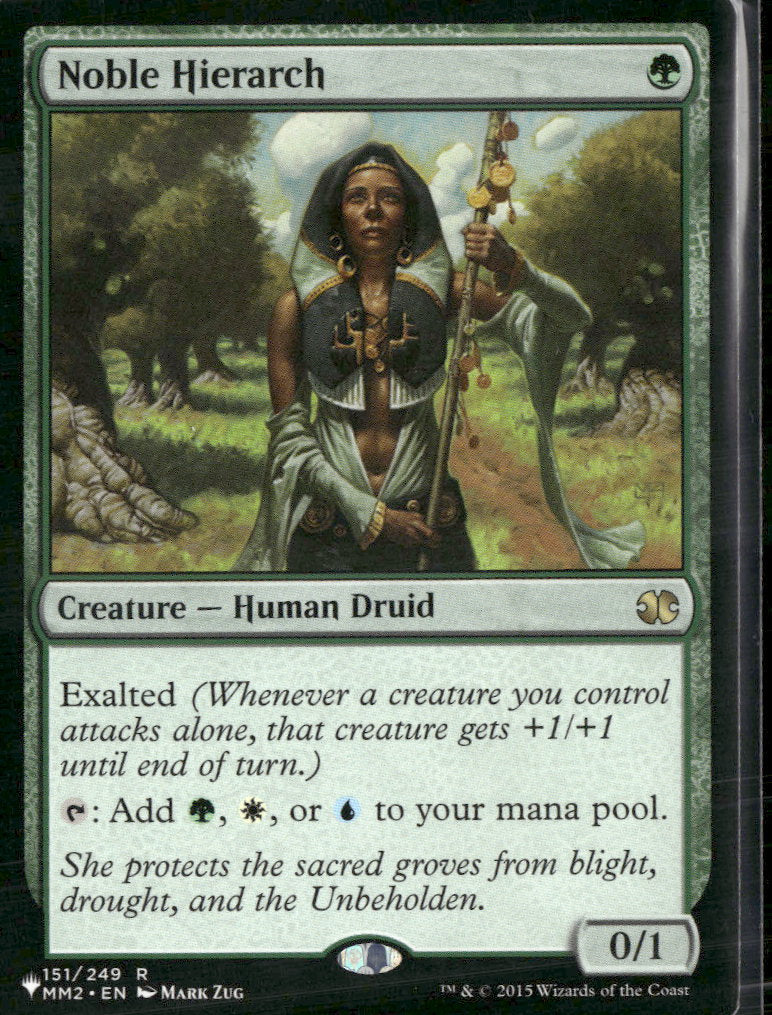 The List Reprint Noble Hierarch #151