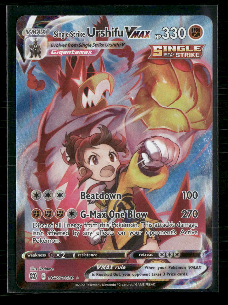 SWSH09: Brilliant Stars Trainer Gallery Single Strike Urshifu VMAX #TG19/TG30