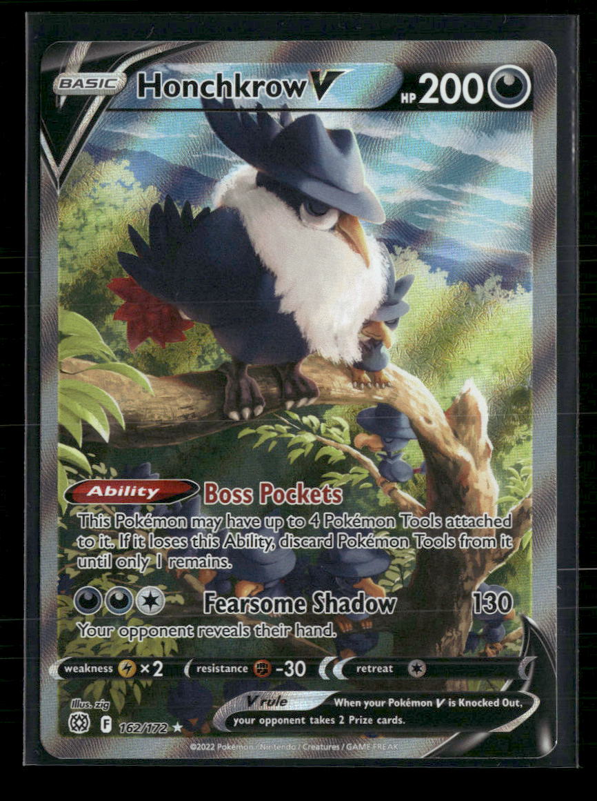 SWSH09: Brilliant Stars Honchkrow V (Alternate Full Art) #162/172