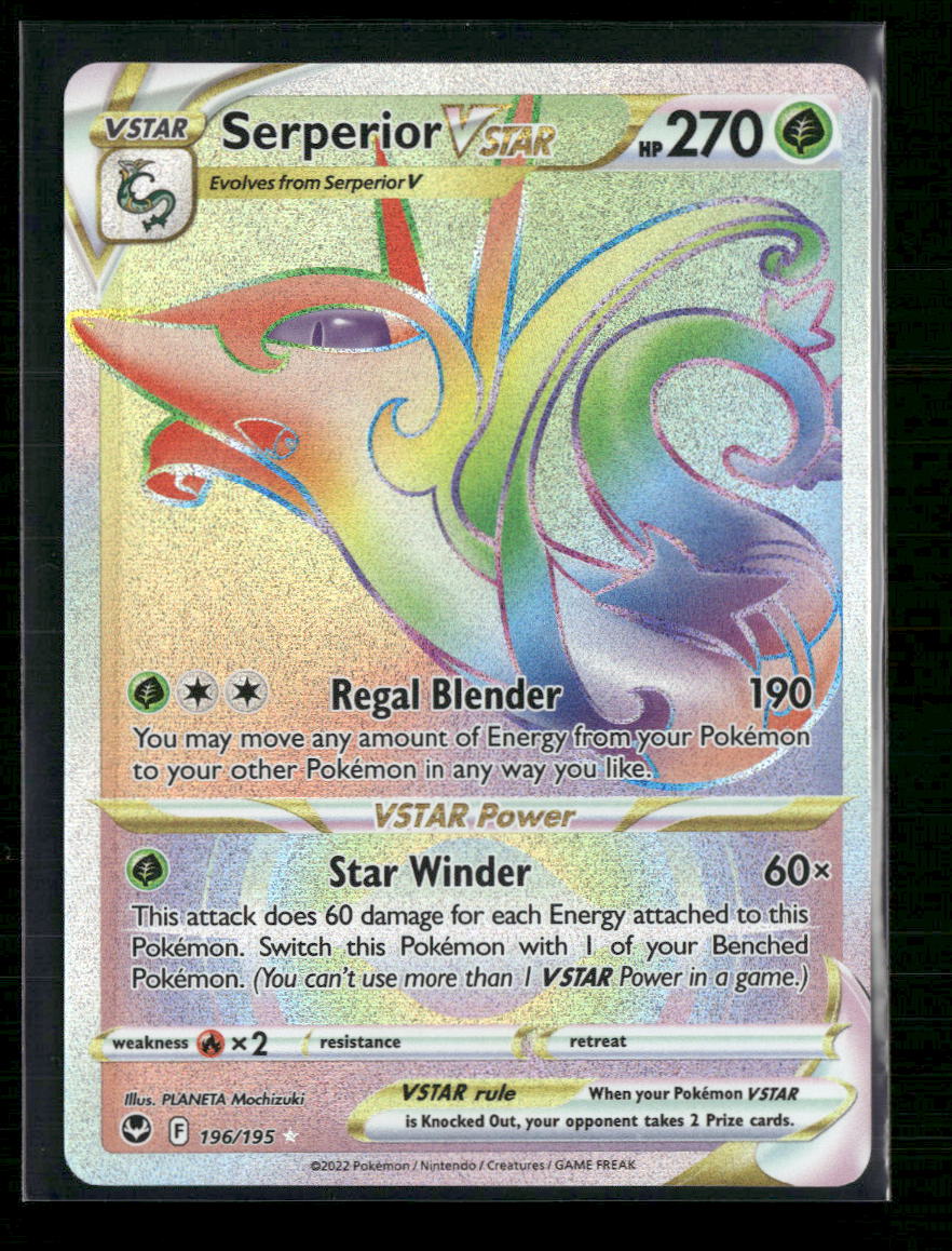 SWSH12: Silver Tempest Serperior VSTAR (Secret) #196/195