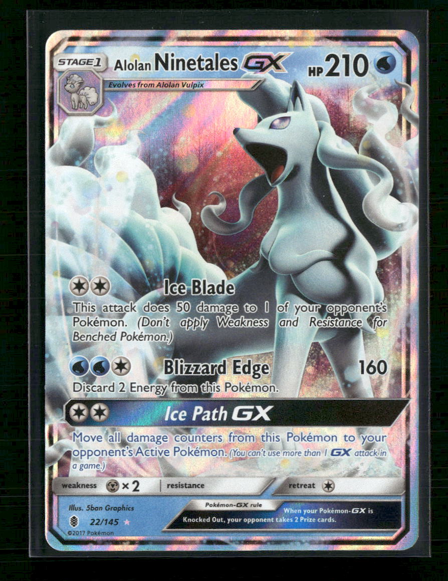 SM - Guardians Rising Alolan Ninetales GX #22/145