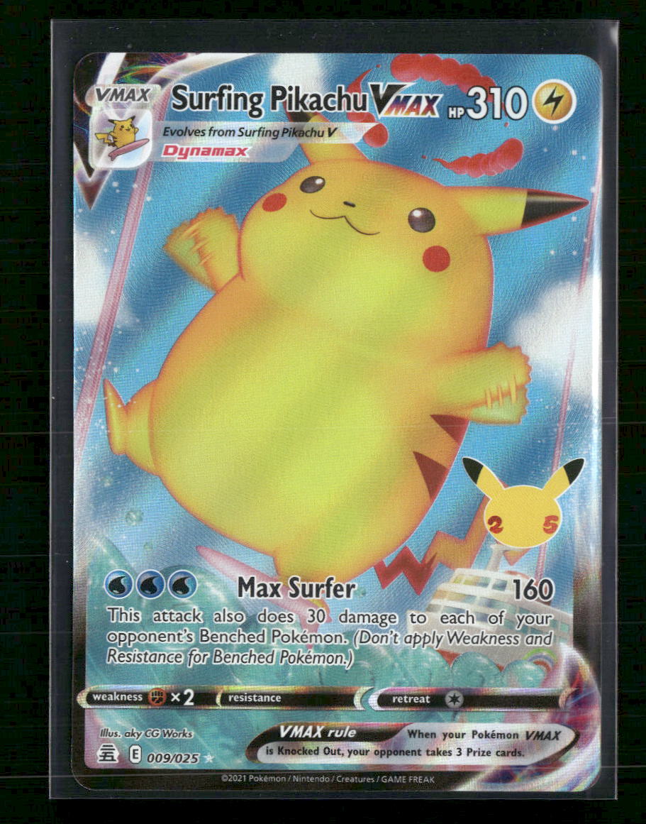 Celebrations Surfing Pikachu VMAX #009/025