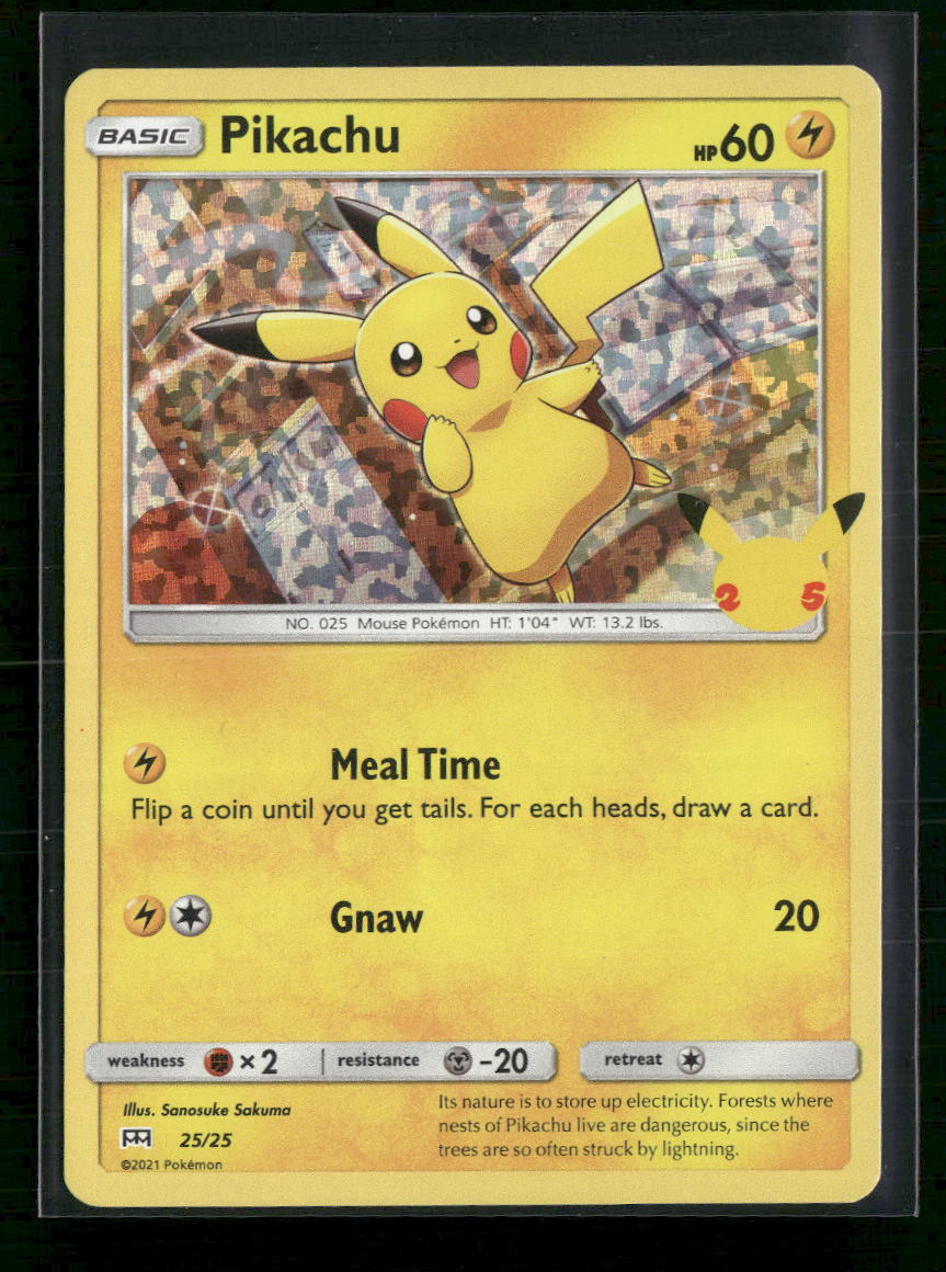 McDonald's 25th Anniversary Promos Pikachu #025/025