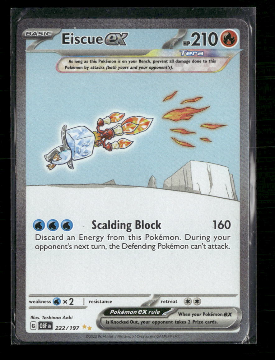 SV03: Obsidian Flames Eiscue ex #222/197