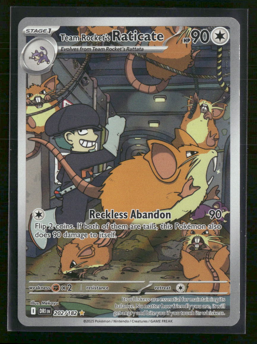 SV10: Destined Rivals Team Rocket's Raticate #202/182