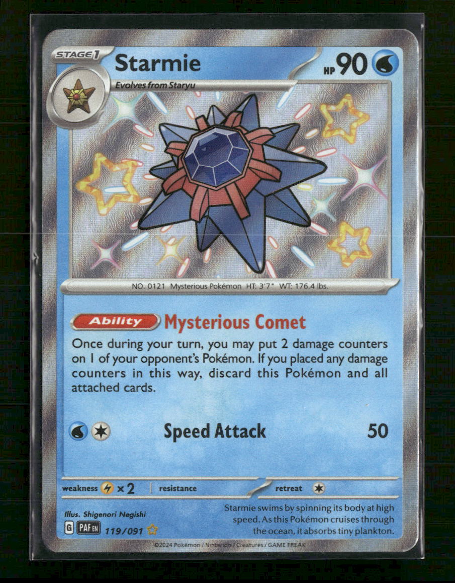 SV: Paldean Fates Starmie #119/091