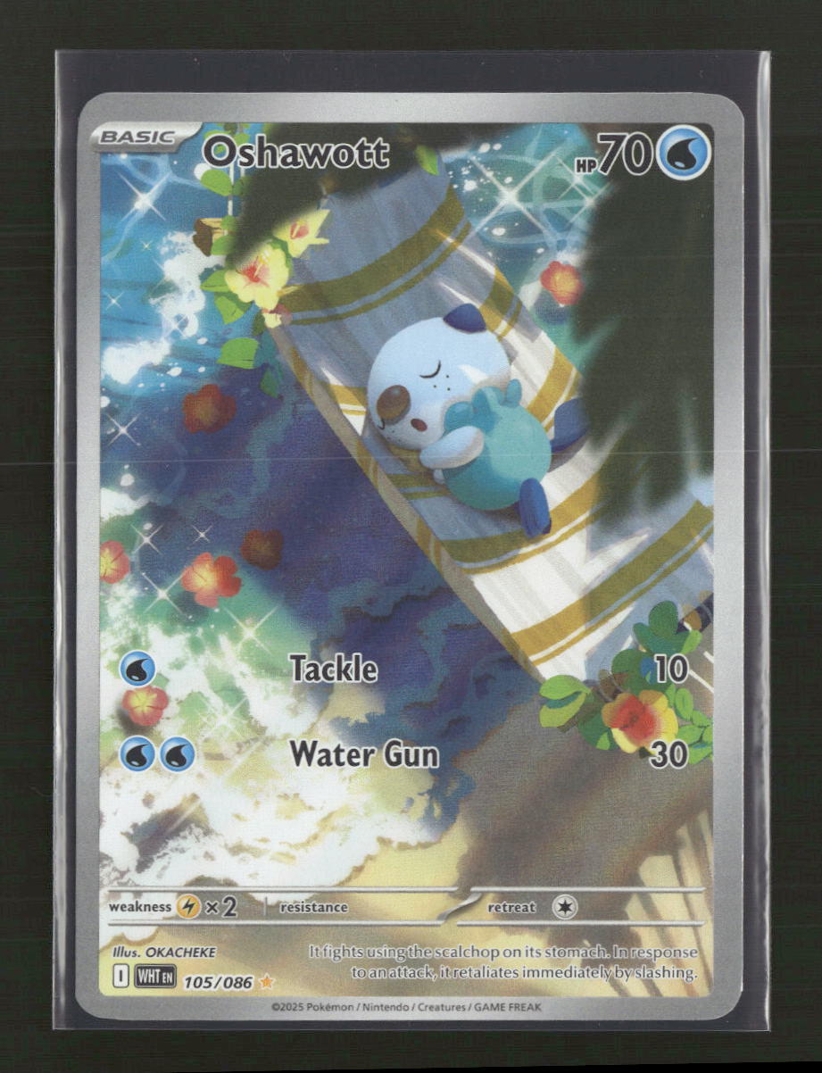 2025 Pokémon Scarlet & Violet - White Flare Oshawott #105