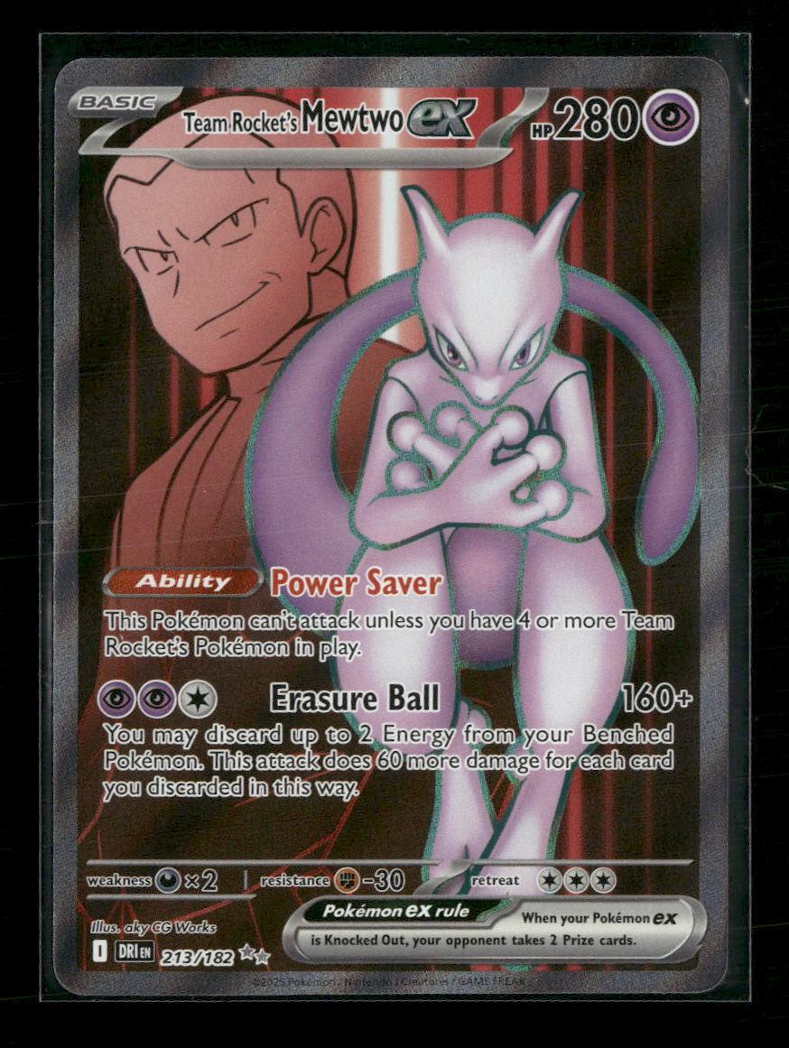SV10: Destined Rivals Team Rocket's Mewtwo ex #213/182
