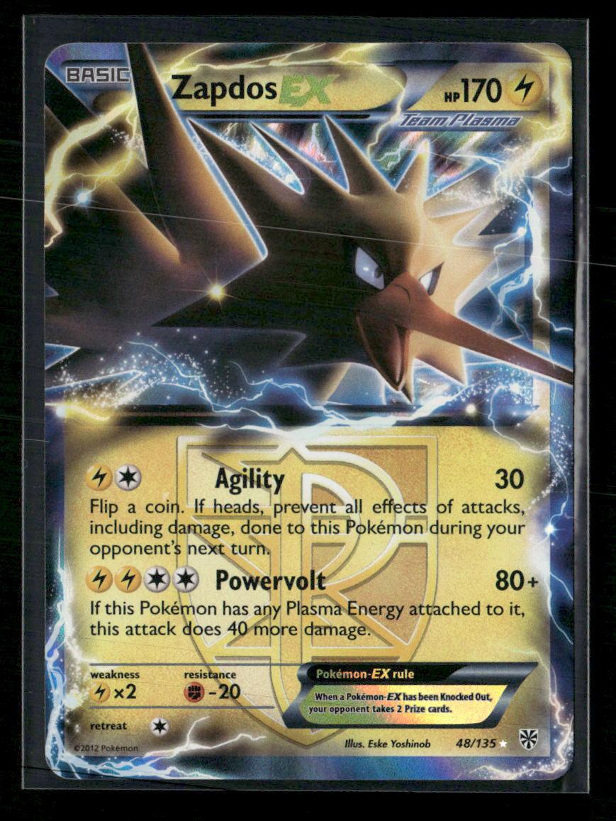 Plasma Storm Zapdos EX (Team Plasma) #48/135