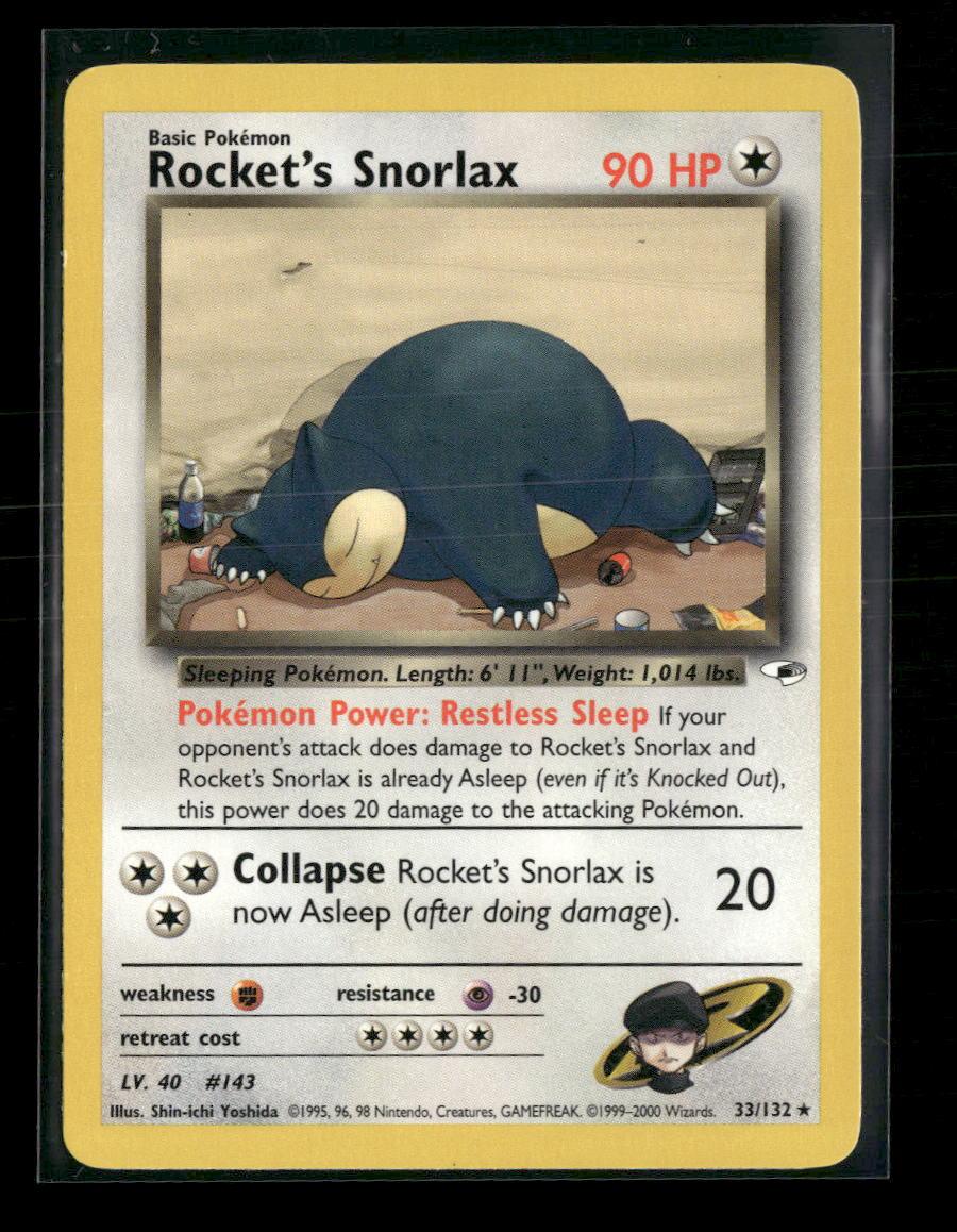 Gym Heroes Rocket's Snorlax #033/132