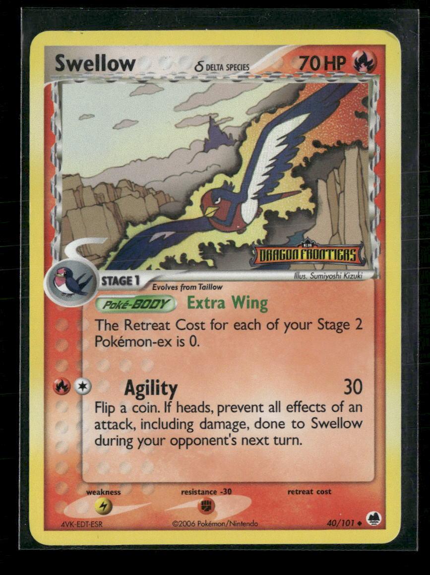 EX Dragon Frontiers Swellow (Delta Species) #40/101