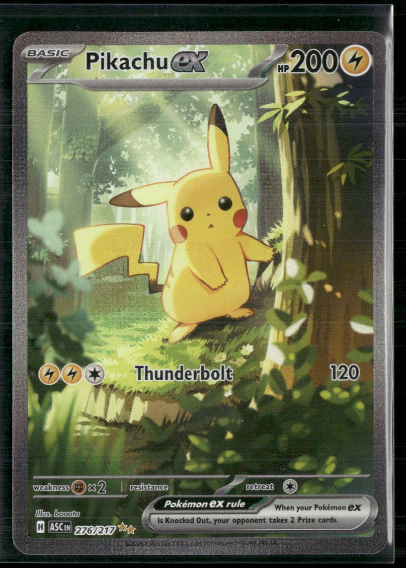 ME: Ascended Heroes Pikachu ex #276/217