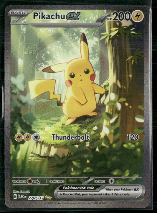 ME: Ascended Heroes Pikachu ex #276/217