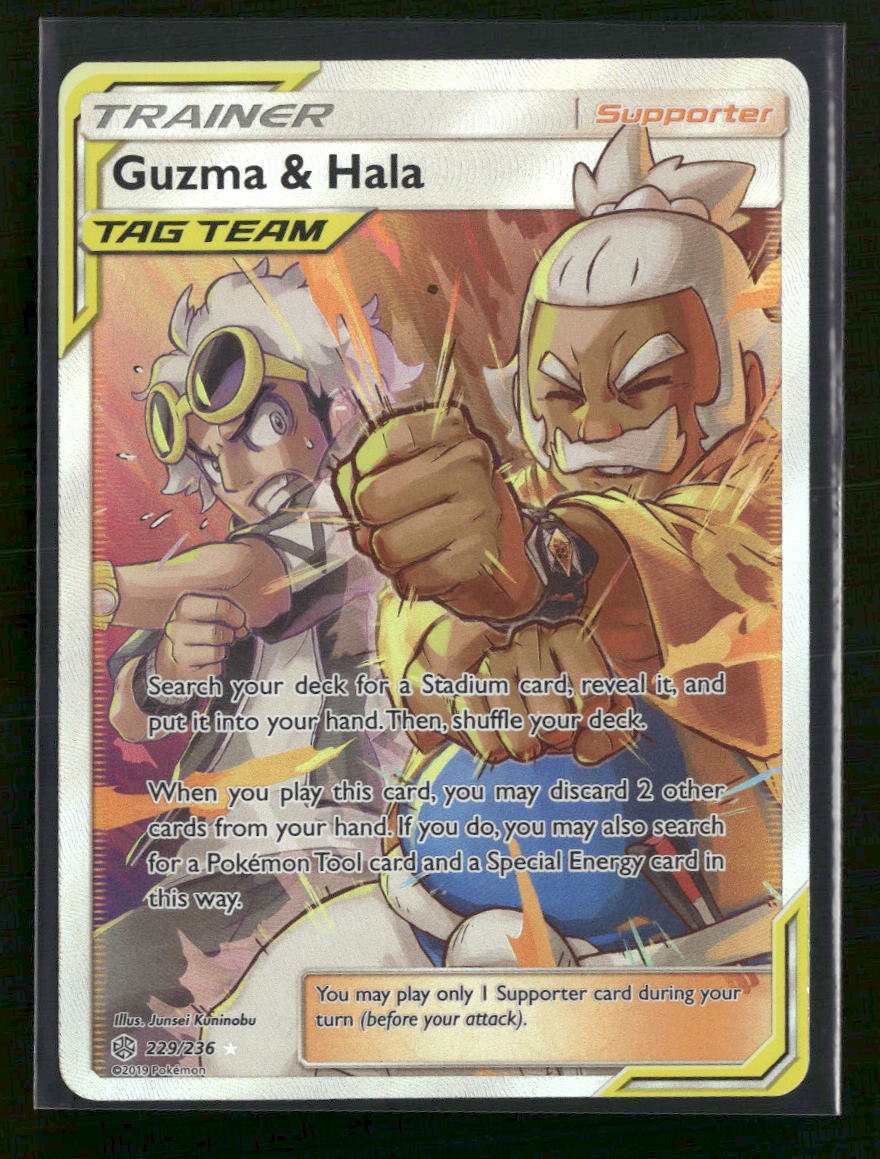 SM - Cosmic Eclipse Guzma & Hala (Full Art) #229/236
