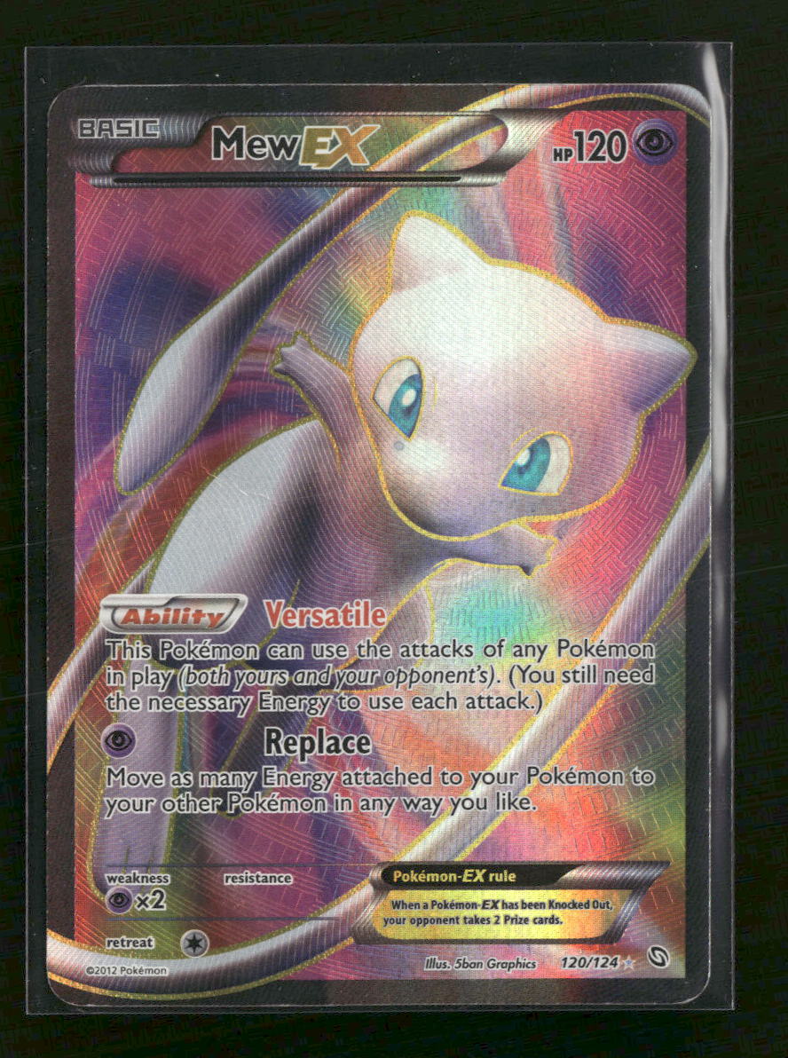 Dragons Exalted Mew EX (120 Full Art) #120/124 Damaged