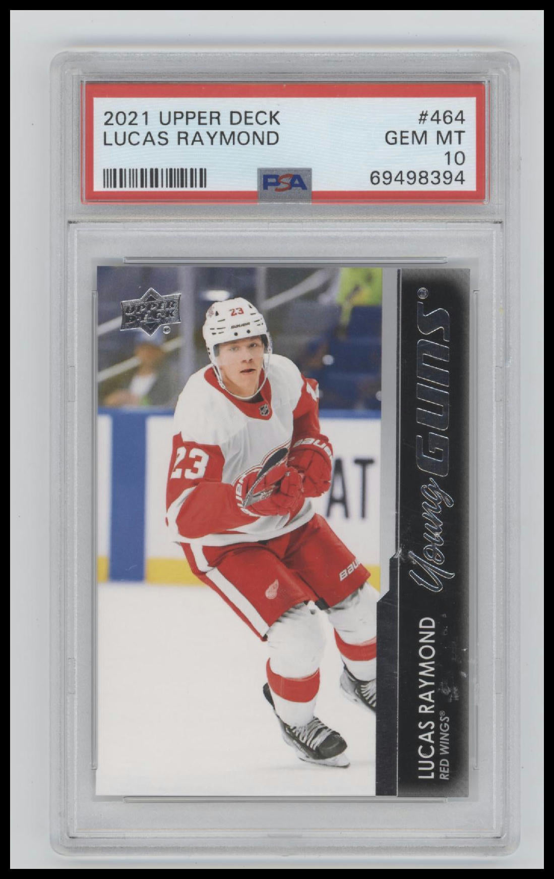 2021-2022 Upper Deck Lucas Raymond 10 PSA #464