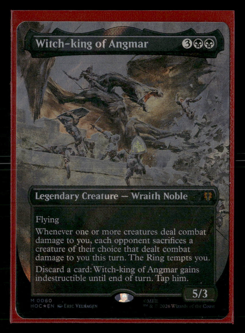 The Hobbit: Eternal-Legal Witch-king of Angmar (Borderless) (Surge Foil) #60