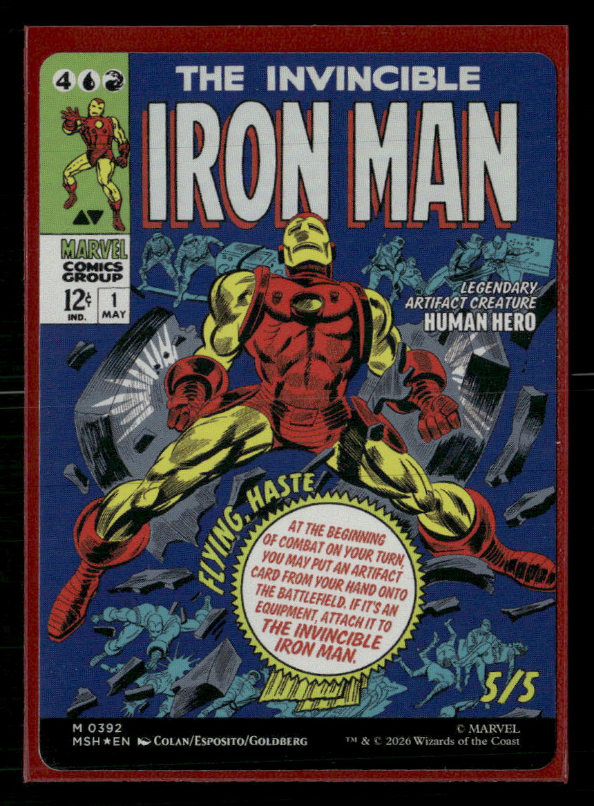 Marvel Super Heroes Tony Stark (Borderless) (0392) (Foil) #392