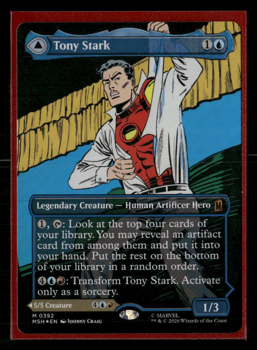 Marvel Super Heroes Tony Stark (Borderless) (0392) (Foil) #392