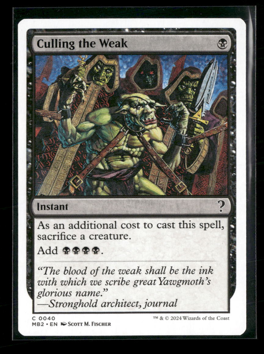 Mystery Booster 2 Culling the Weak (White Border) #40