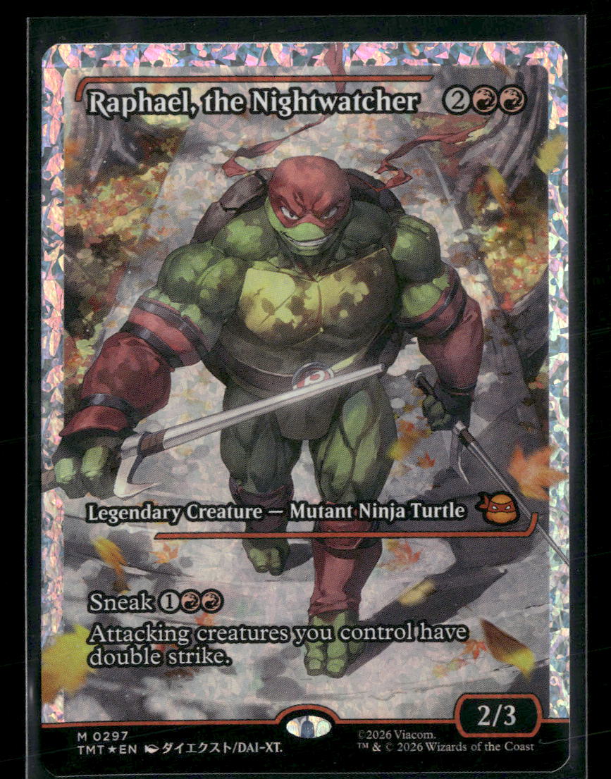 Teenage Mutant Ninja Turtles Raphael, the Nightwatcher (Fracture Foil) #297