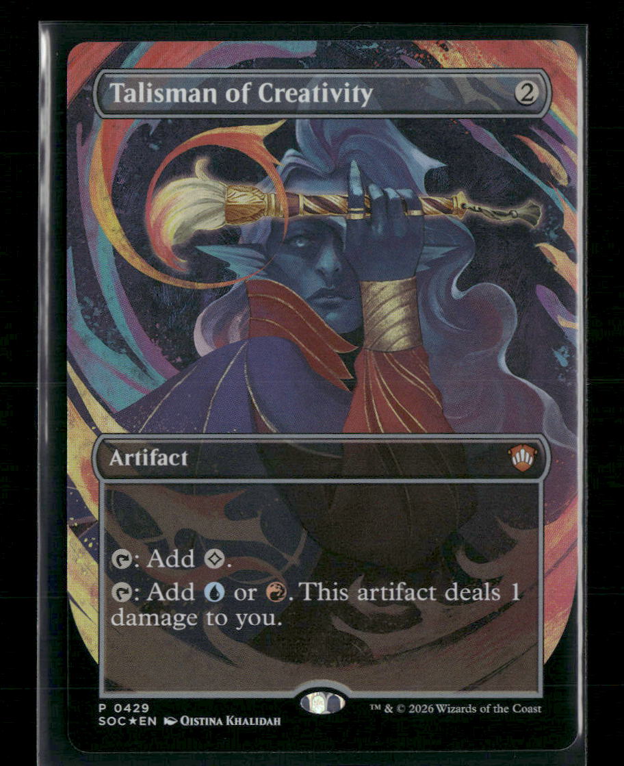 Commander: Secrets of Strixhaven Talisman of Creativity (Borderless) Foil #429