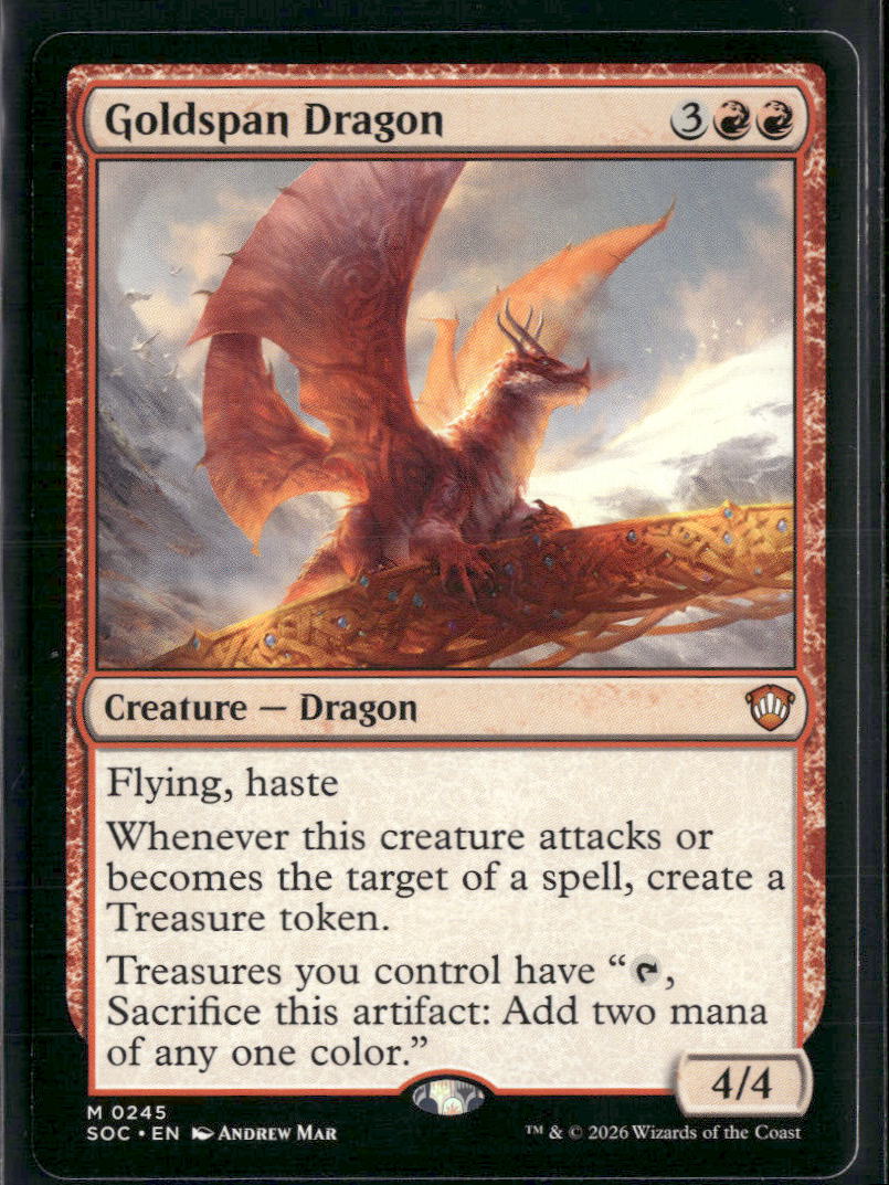 Commander: Secrets of Strixhaven Goldspan Dragon #245