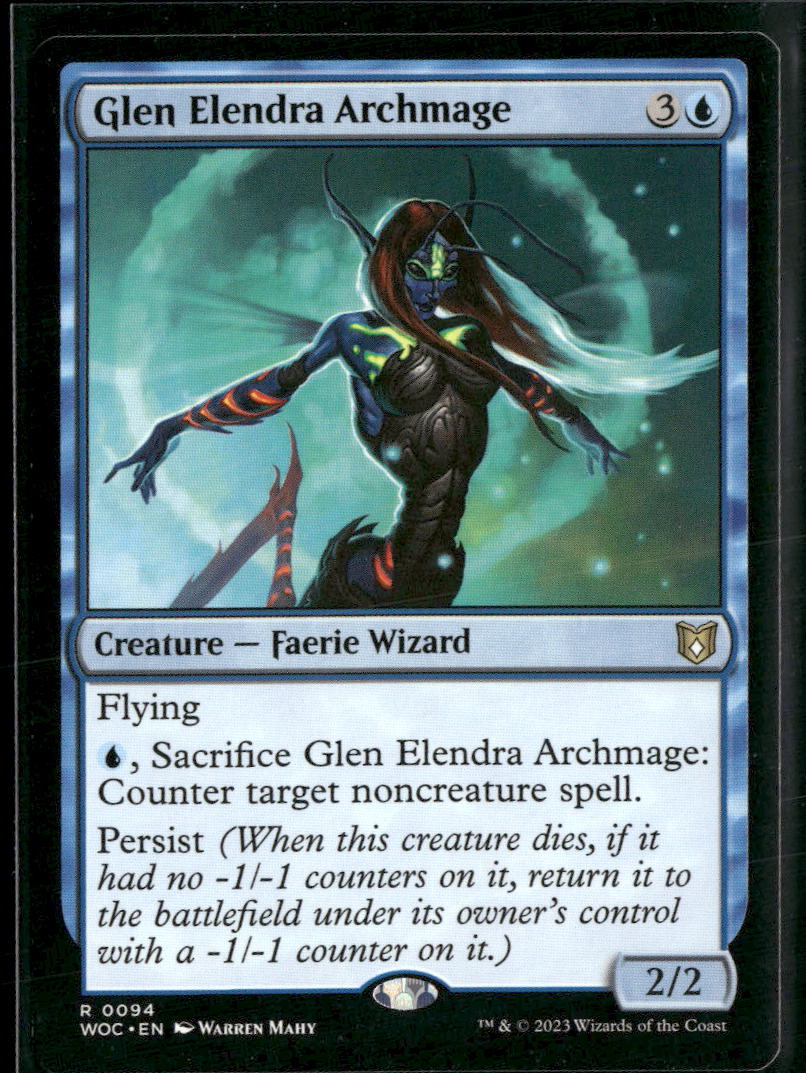 Commander: Wilds of Eldraine Glen Elendra Archmage #94