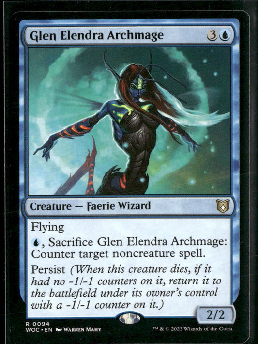 Commander: Wilds of Eldraine Glen Elendra Archmage #94
