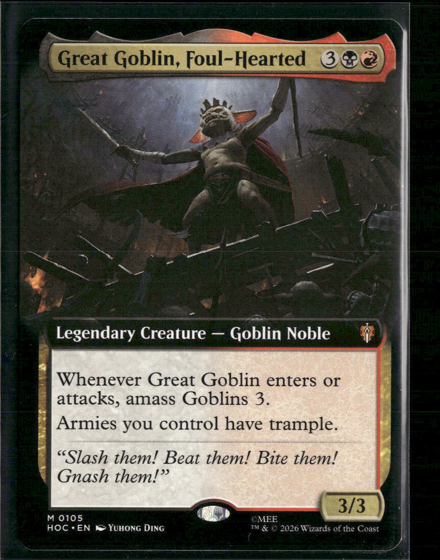 The Hobbit: Eternal-Legal Great Goblin, Foul-Hearted (Extended Art) #105