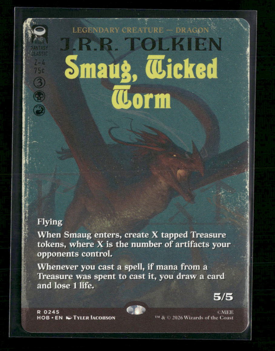 The Hobbit Smaug, Wicked Worm (Borderless) #245