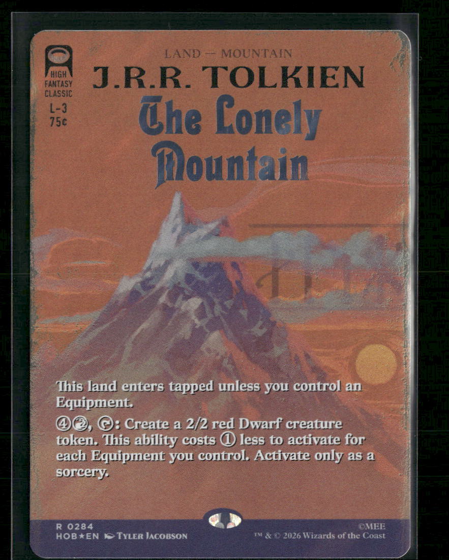 The Hobbit The Lonely Mountain (Borderless) (Surge Foil) #284