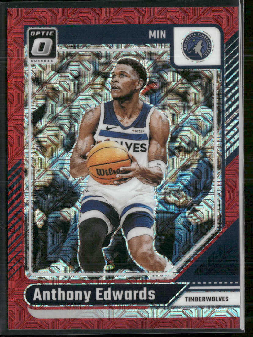 2024-25 Donruss Optic Choice Red Anthony Edwards #/88 #31