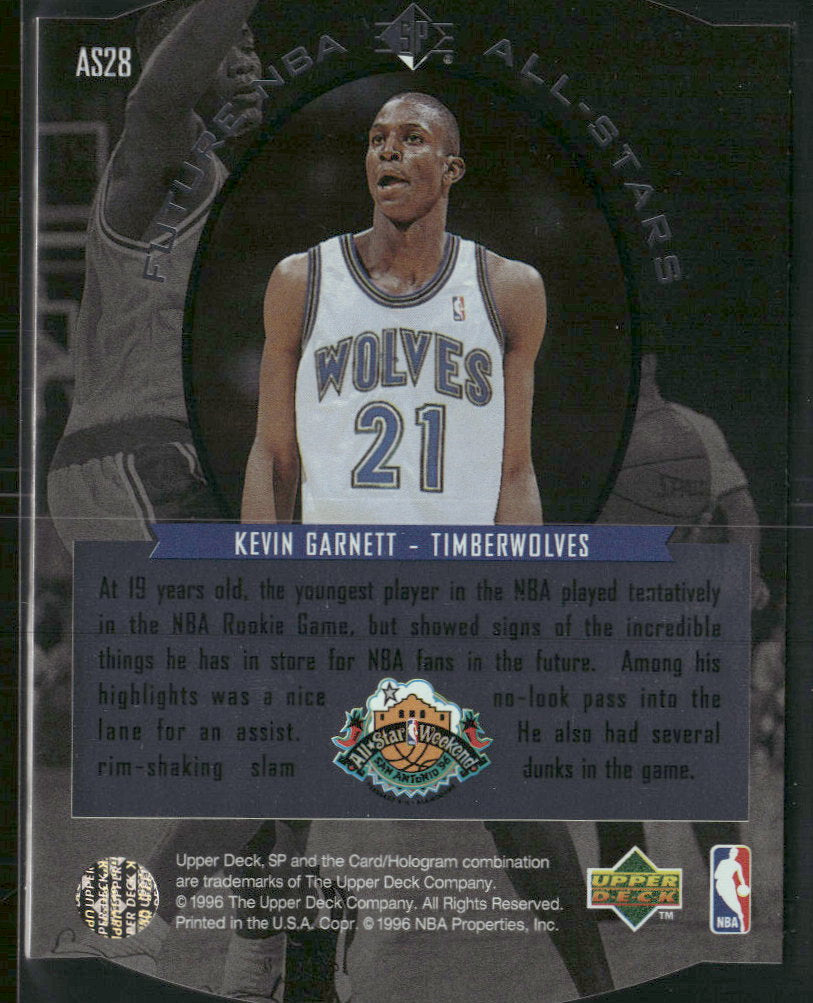 1995-96 SP All-Stars Kevin Garnett #AS28