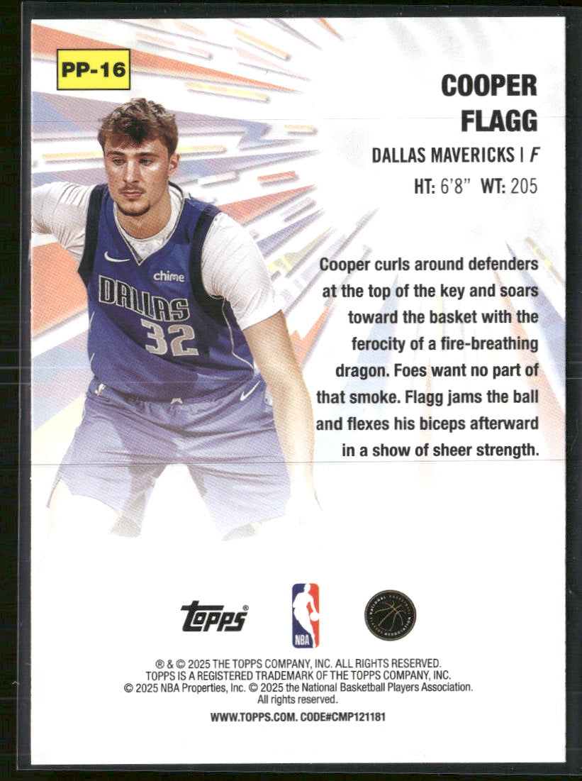 2025-26 Topps Power Players Cooper Flagg #PP-16