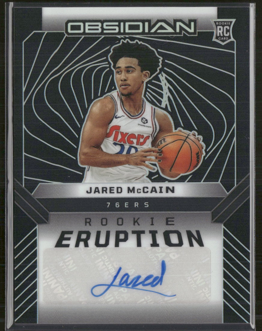 2024-25 Panini Obsidian Rookie Eruption Auto Jared McCain #/149 #REA-JAR