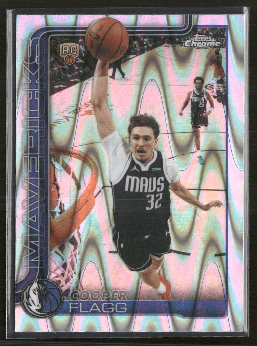 2025-26 Topps Chrome Update RayWave Refractor Cooper Flagg RC #151