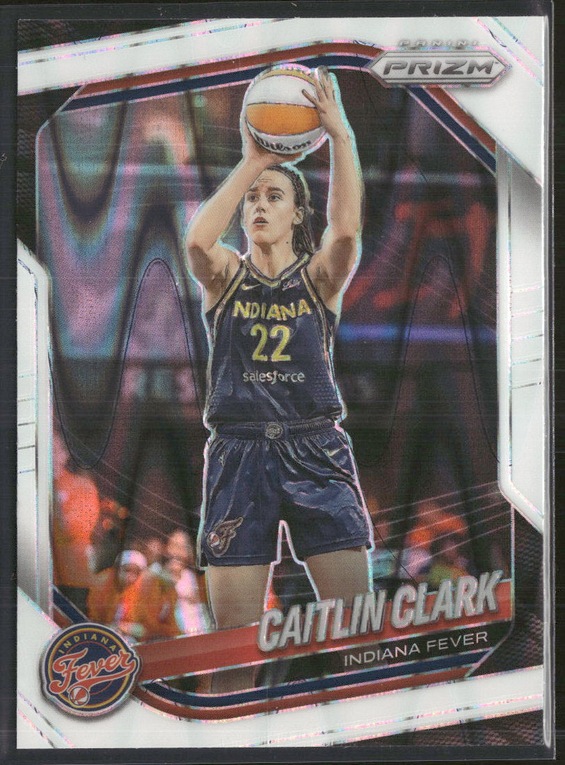 2025 Panini Prizm WNBA White Seismic Prizms Caitlin Clark #22