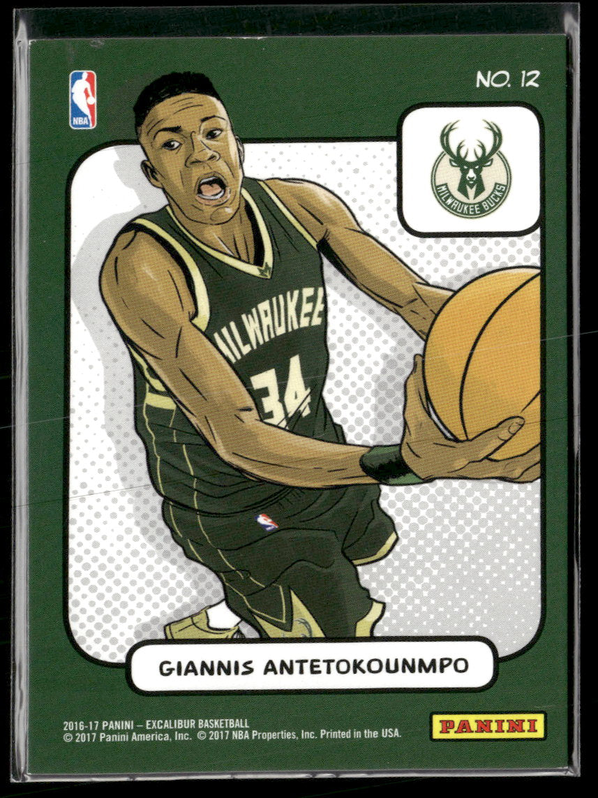 2016-17 Panini Excalibur Kaboom! Giannis Antetokounmpo #12