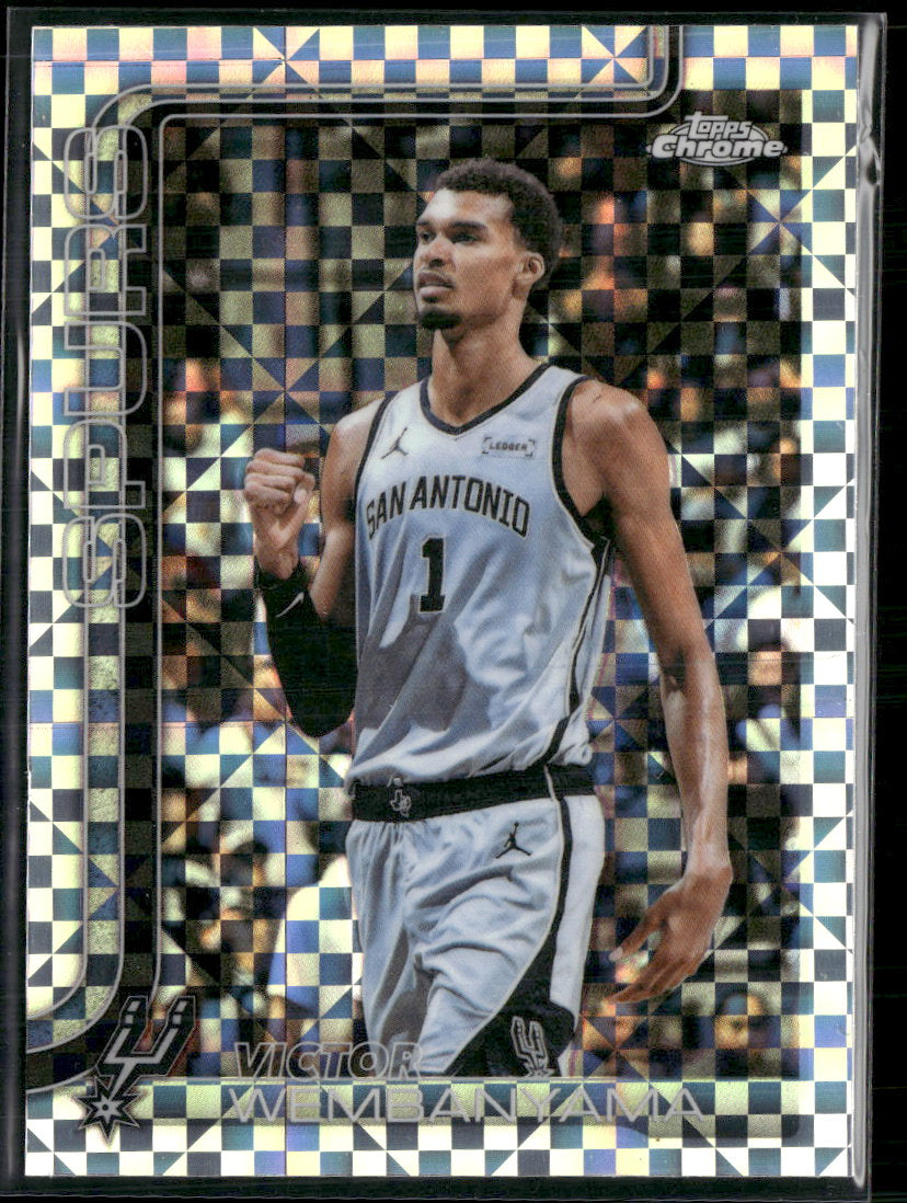 2025-26 Topps Chrome Update X-Fractor Victor Wembanyama #22