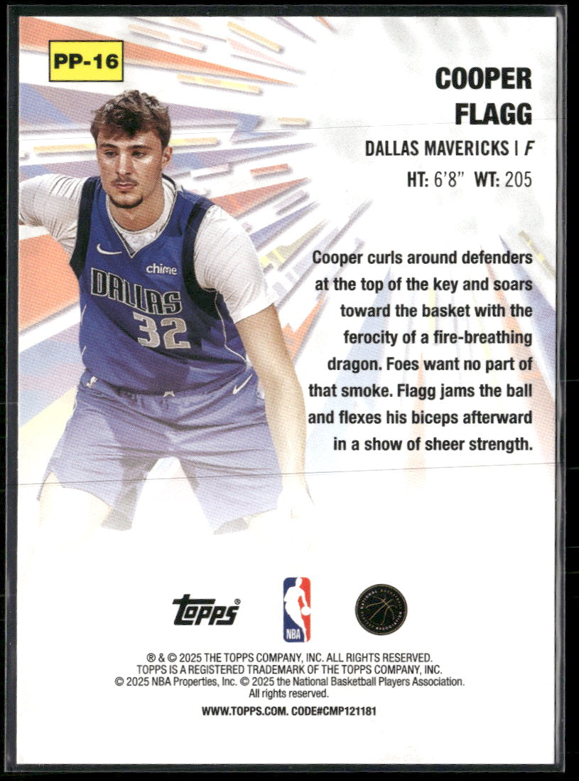 2025-26 Topps Power Players Cooper Flagg #PP-16