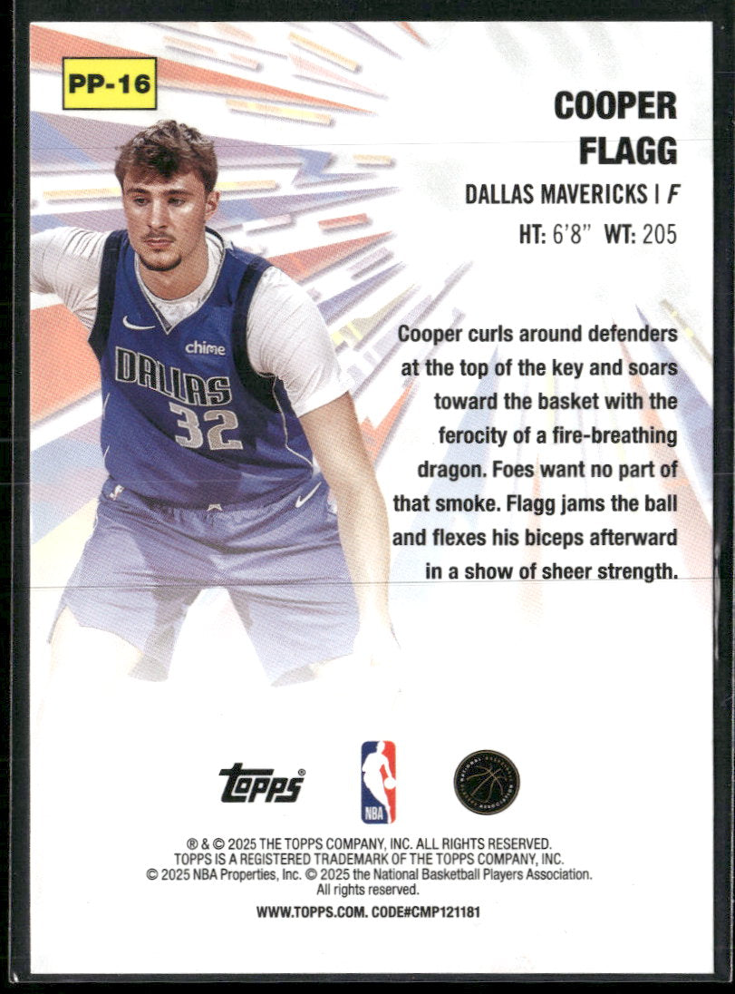 2025-26 Topps Power Players Cooper Flagg #PP-16