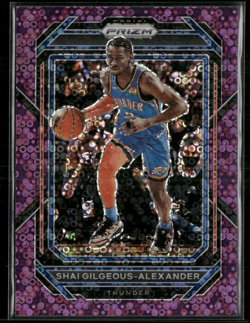 2022-23 Panini Prizm Prizms Fast Break Purple Shai Gilgeous-Alexander #/75 #64