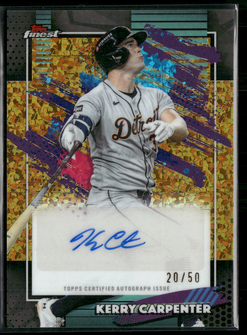 2026 Finest Finest Mega Auto Gold Mini Diamond Kerry Carpenter #/50 AU #FMA-KC