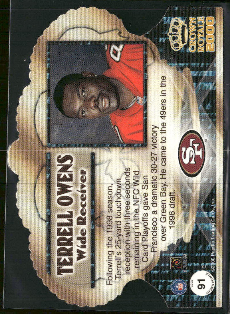 2000 Pacific Crown Royale Terrell Owens #91