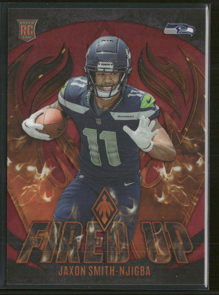 2023 Panini Phoenix Fired Up Red Jaxon Smith-Njigba #/199 #FU-12