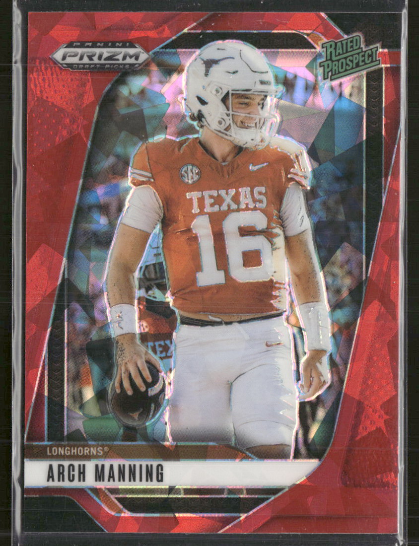 2025 Panini Prizm Draft Picks Prizms Red Ice Arch Manning #166