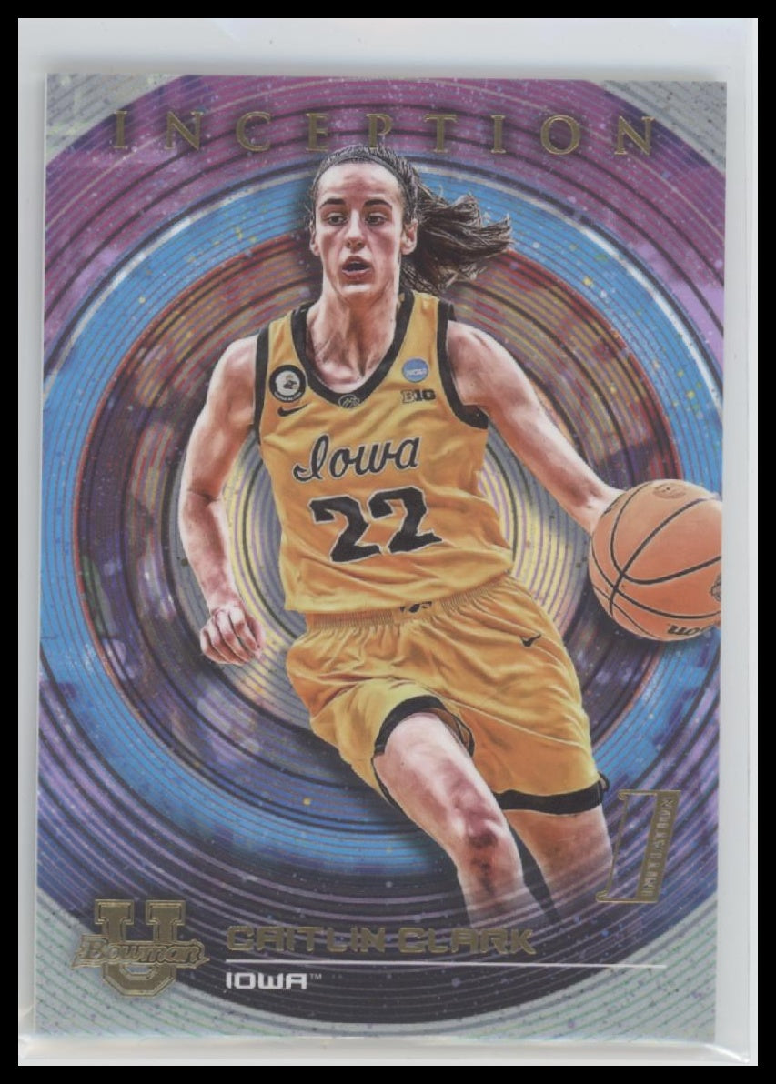 2022-23 Bowman University Inception Caitlin Clark #68